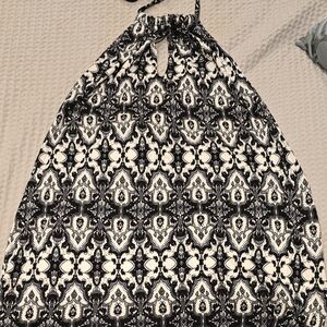 NWT Lascana Elegant Black and White Halter Top, S